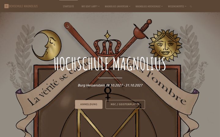 Screenshot of magnolius-larp.de