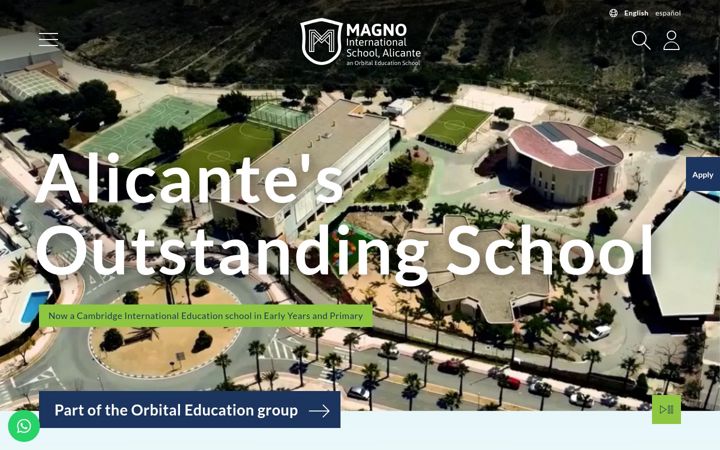 Screenshot of magnoschool.es