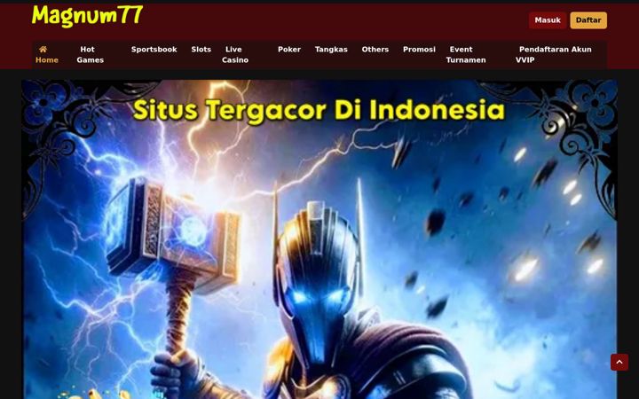 Screenshot of magnum77slot.net