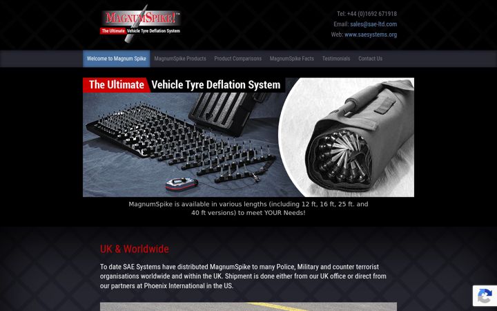 Screenshot of magnumspike.co.uk