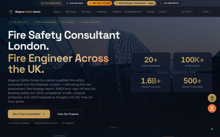 Screenshot of magnus-opifex.co.uk