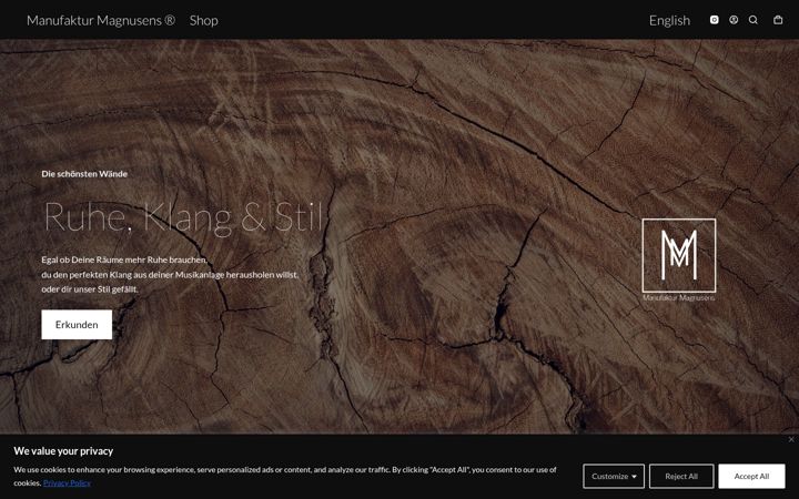 Screenshot of magnusens.de