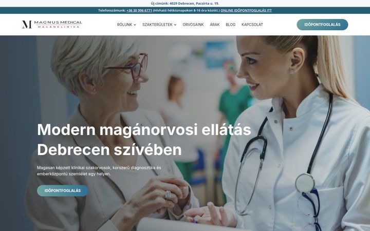 Screenshot of magnusmed.hu