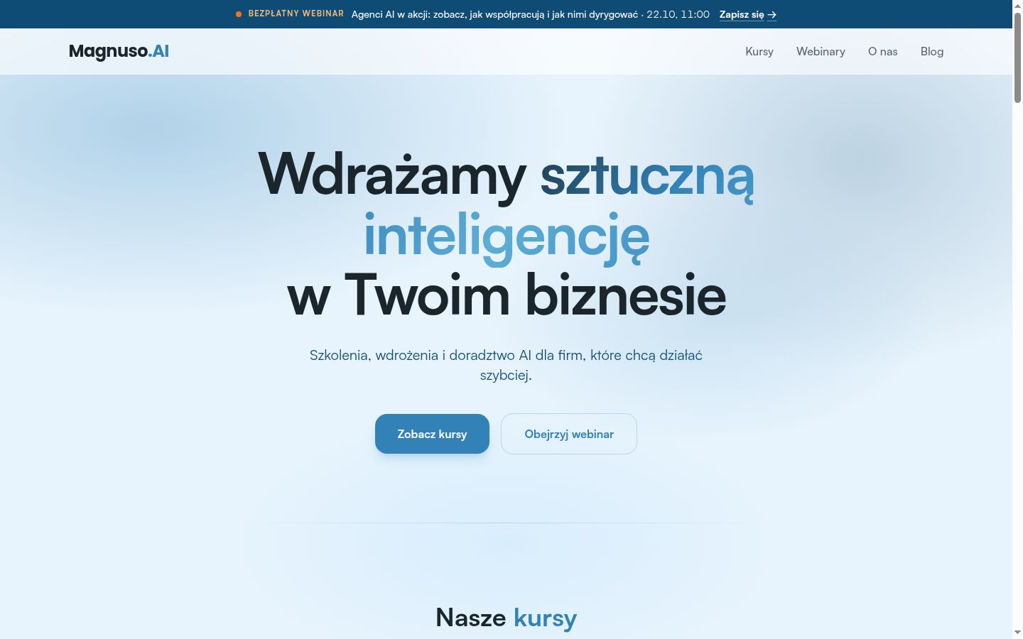 Zrzut ekranu banera zgody wyświetlanego przed jakąkolwiek interakcją