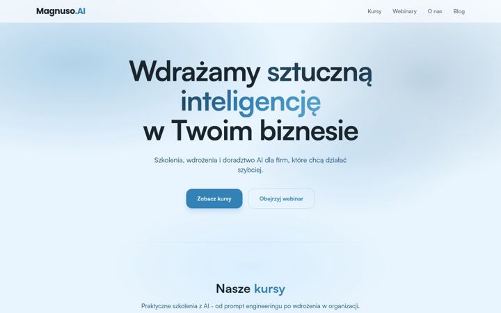 Screenshot of magnuso.pl