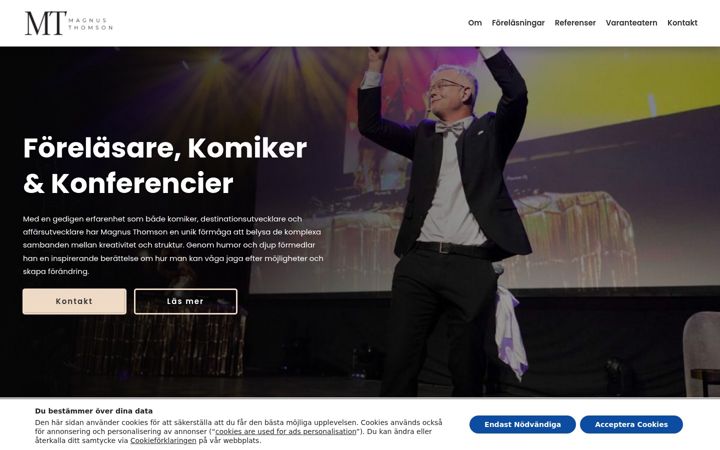 Screenshot of magnusthomson.com