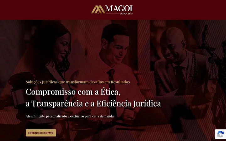 Screenshot of magoiadvocacia.com.br