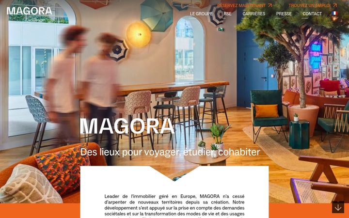 Screenshot of magora.fr