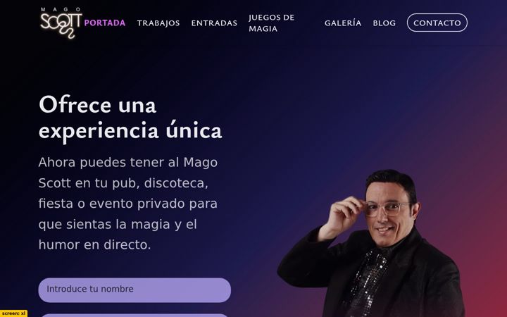 Screenshot of magoscott.com
