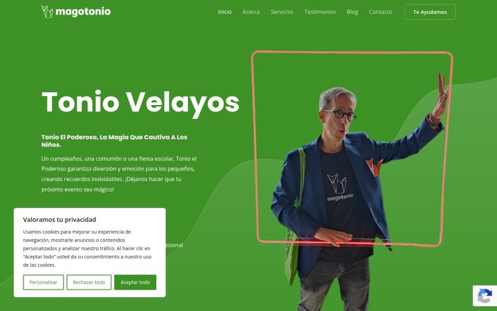 Screenshot of magotonio.com