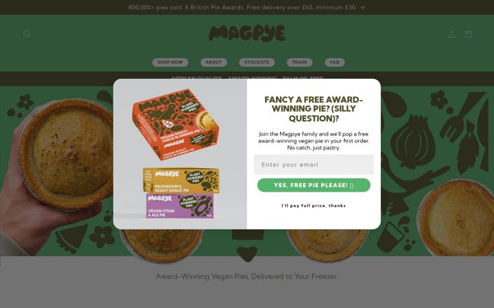 Screenshot of magpye.co.uk