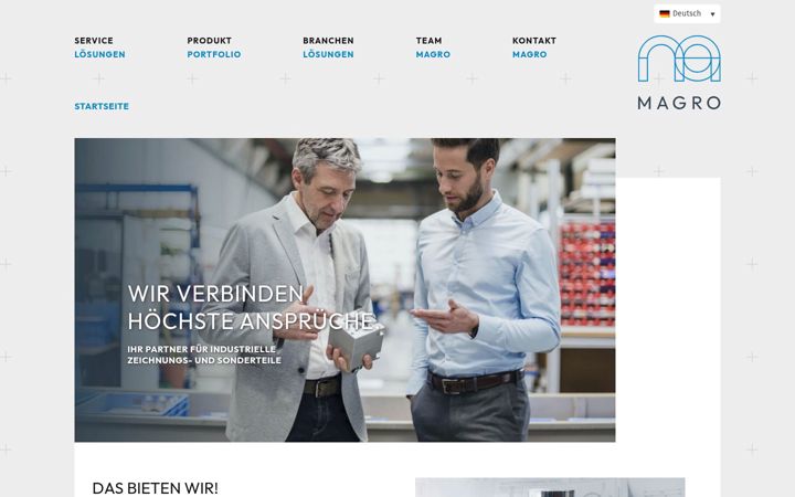 Screenshot of magro-germany.de