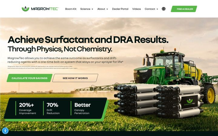 Screenshot of magrowtec.com