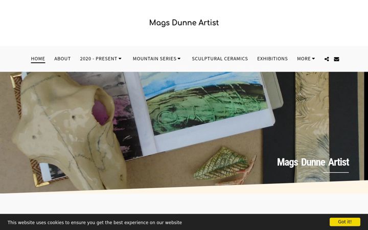 Screenshot of magsdunneartist.com