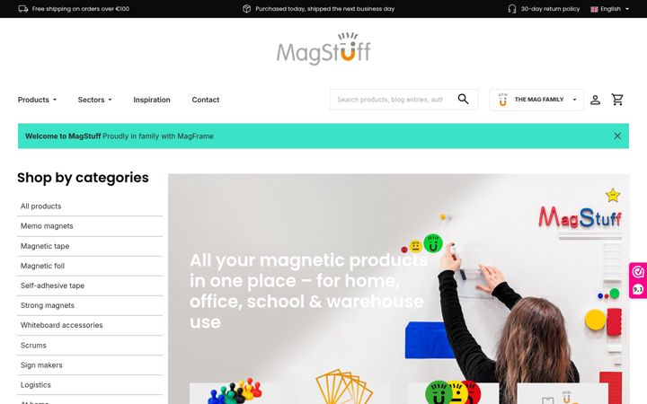 Screenshot of magstuff.eu