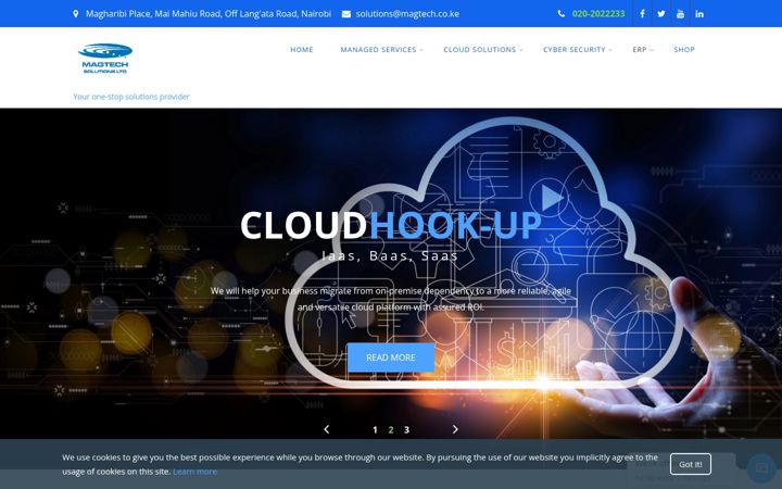 Screenshot of magtech.co.ke