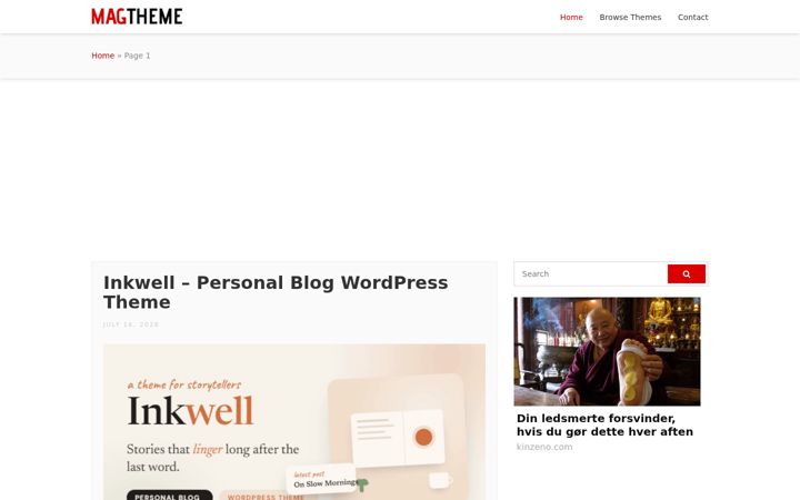 Screenshot of magtheme.com