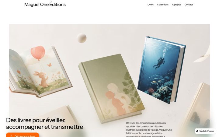 Screenshot of maguel-one-editions.com