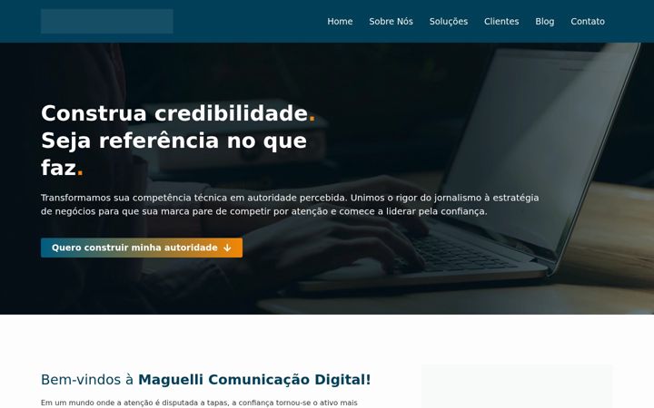 Screenshot of maguellicomunicacao.com.br