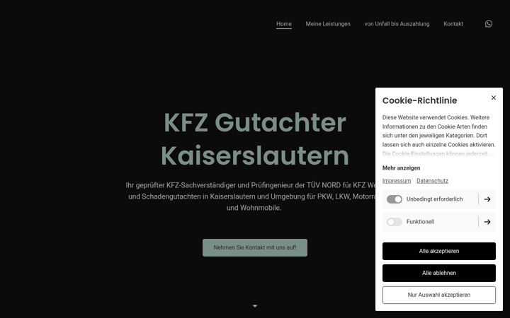 Screenshot of magutachterexpert.de