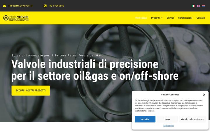 Screenshot of magvalves.it