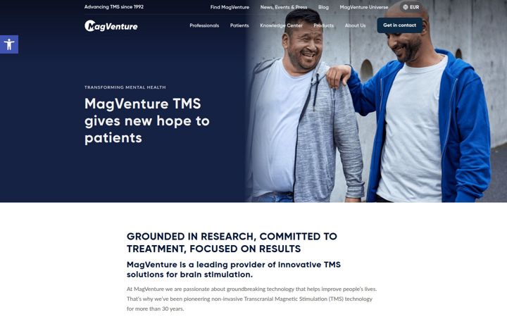 Screenshot of magventure.com