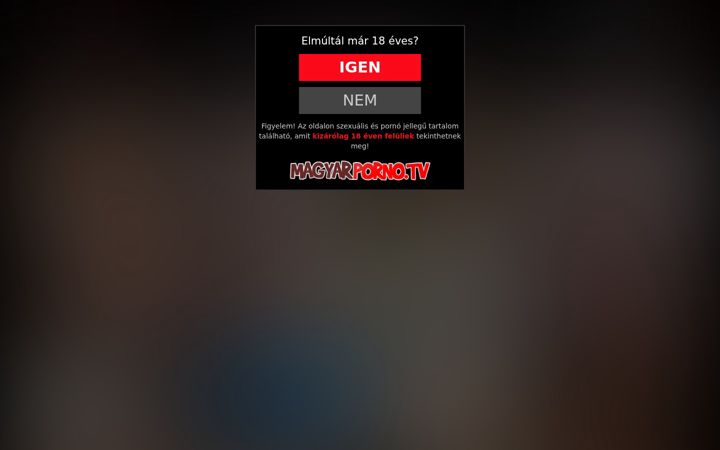 Skærmbillede af magyarporno.tv