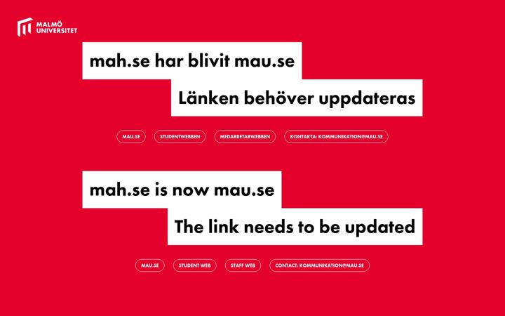 Screenshot of mah.se