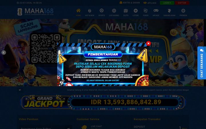 Screenshot of maha168golden.com