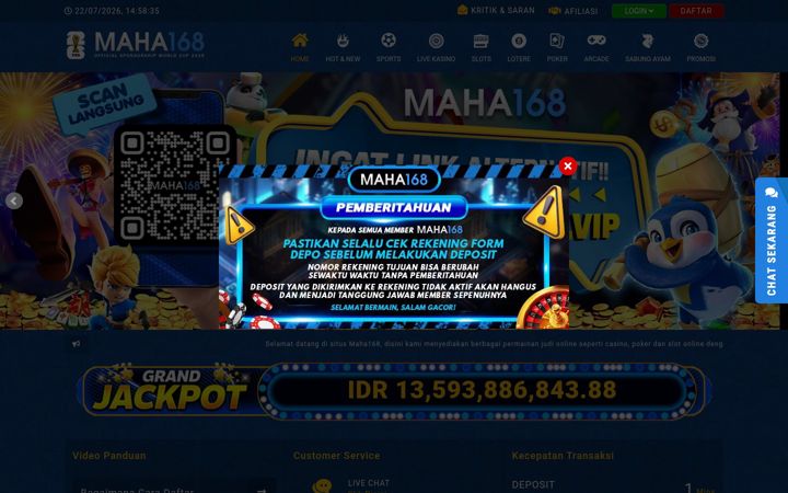 Screenshot of maha168quality.com
