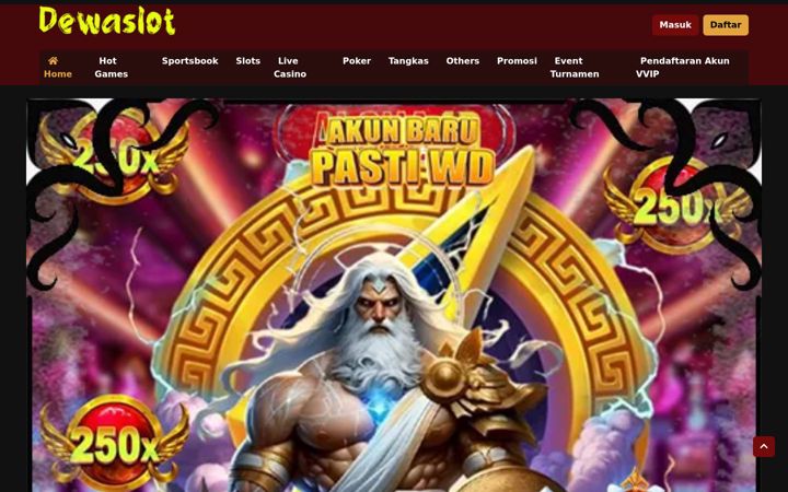 Screenshot of mahadewaslot.net