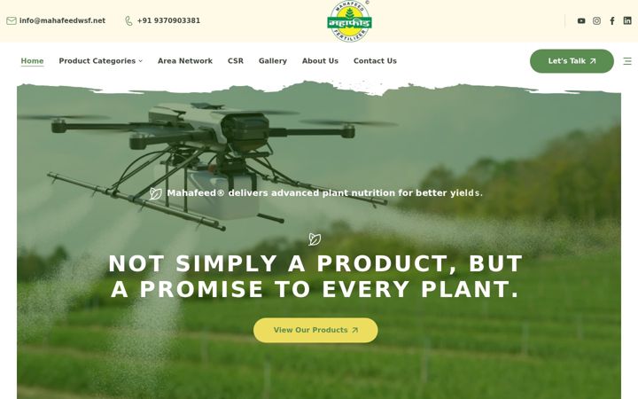 Screenshot of mahafeedwsf.net