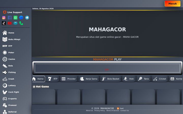 Screenshot of mahagacor.org