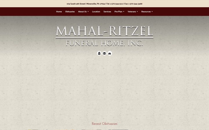 Screenshot of mahal-ritzel.com