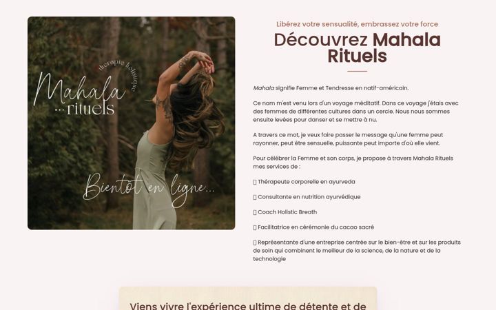 Screenshot of mahalarituels.fr