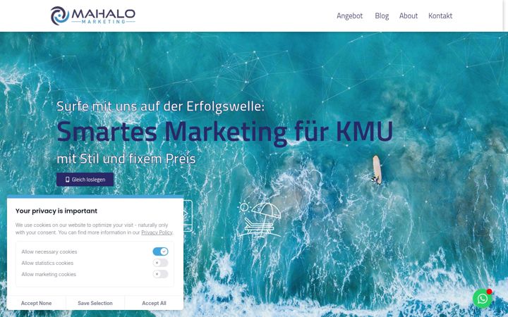 Screenshot of mahalo.ch