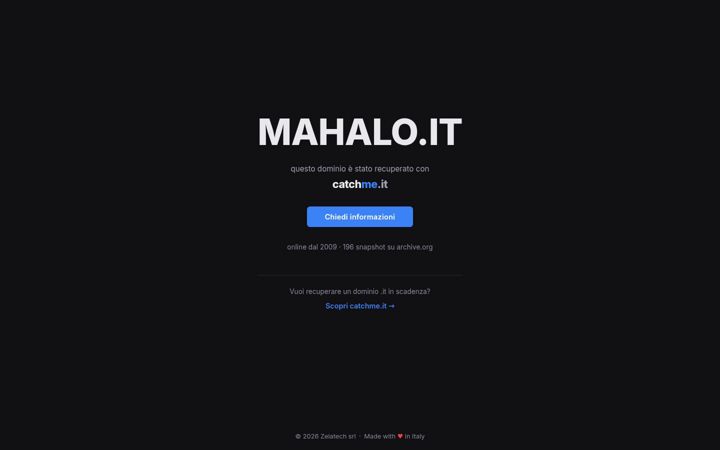 Screenshot of mahalo.it