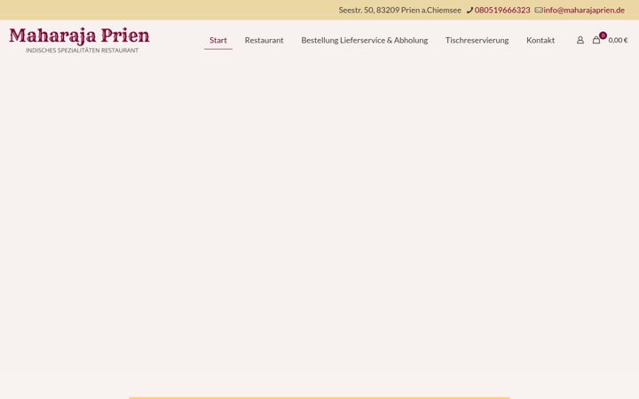 Screenshot of maharajaprien.de