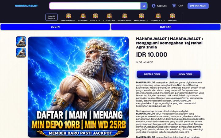 Screenshot of maharajaslot.net