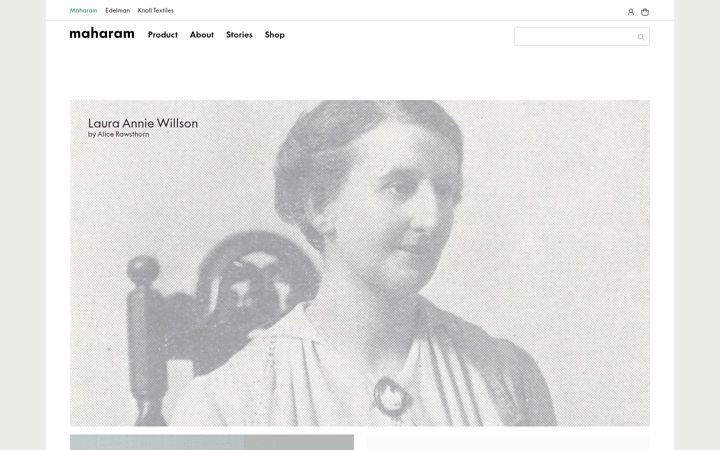 Screenshot of maharam.com