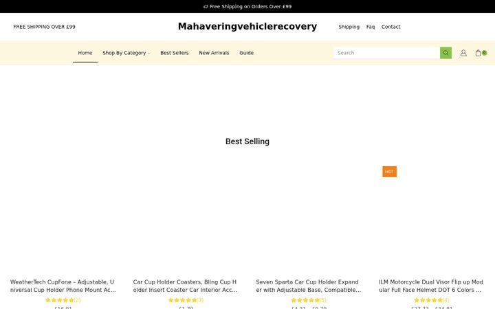 Screenshot of mahaveringvehiclerecovery.co.uk