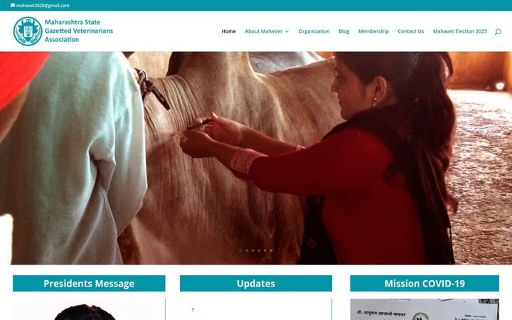 Screenshot of mahavet.org
