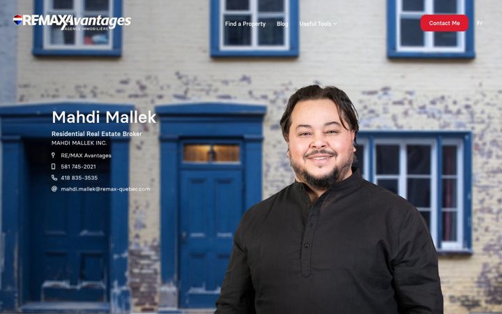 Screenshot of mahdimallek.com
