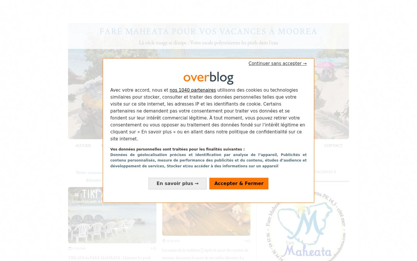 Screenshot tal-banner tal-kunsens muri qabel kwalunkwe interazzjoni