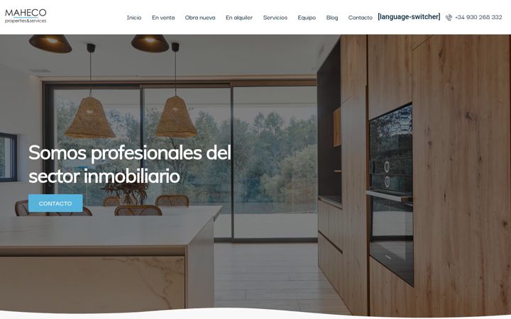 Screenshot of mahecops.es