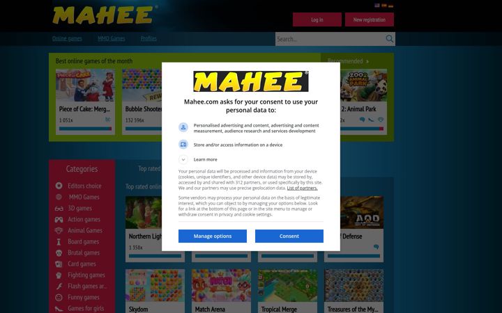 Screenshot of mahee.com