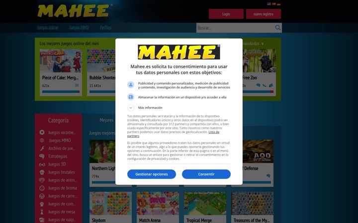 Screenshot of mahee.es
