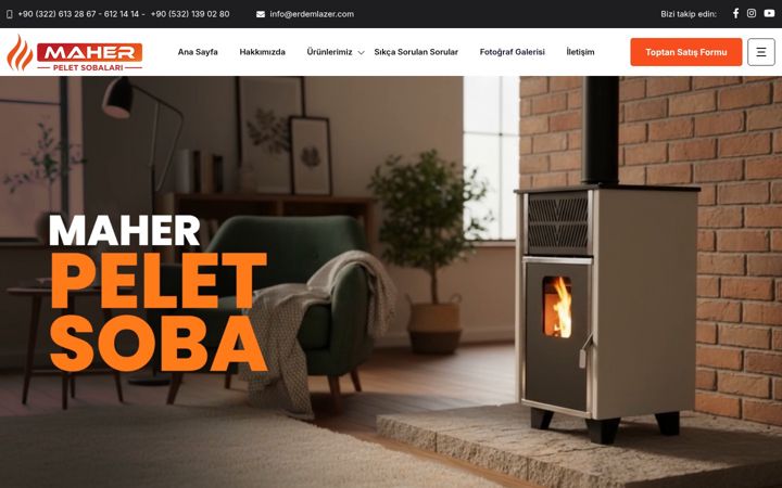 Screenshot of maherpeletsoba.com