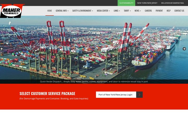 Screenshot of maherterminals.com