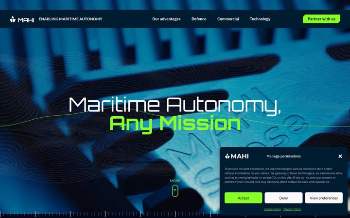 Screenshot of mahi.be